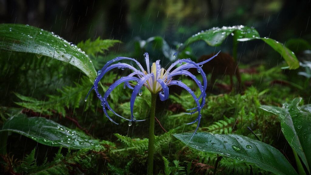 Do blue spider lilies exist? What flower is the closest to them?