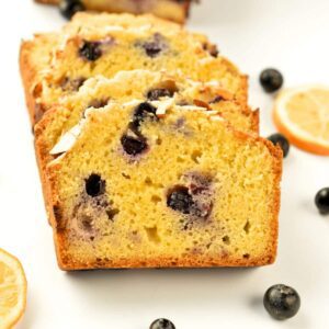 Keto Blueberry Bread (3.9g net carbs)