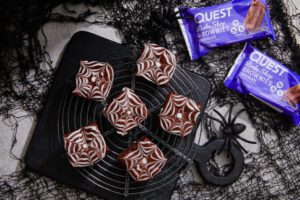 Researched Halloween Recipes: Cobweb Chocolate Brownies