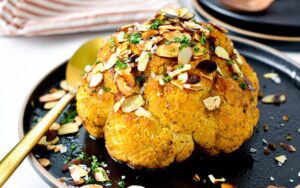 Roasted Cauliflower Head - sweet as honey