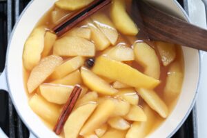 Stewed apples and warming spices