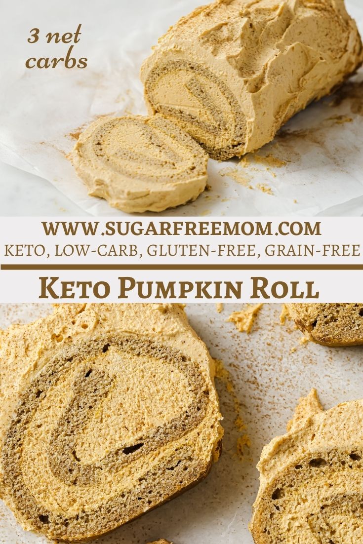 Sugar Free Gluten Free Low Carb Keto Pumpkin Rolls