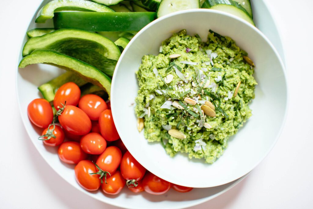 minty spring pea dip