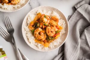 salsa verde shrimp and rice