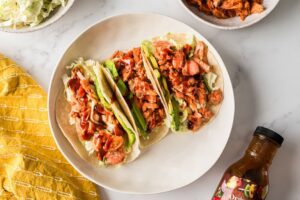 BBQ salmon tacos (15 minute meal)