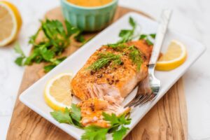 Frozen salmon in air fryer for 20 minutes
