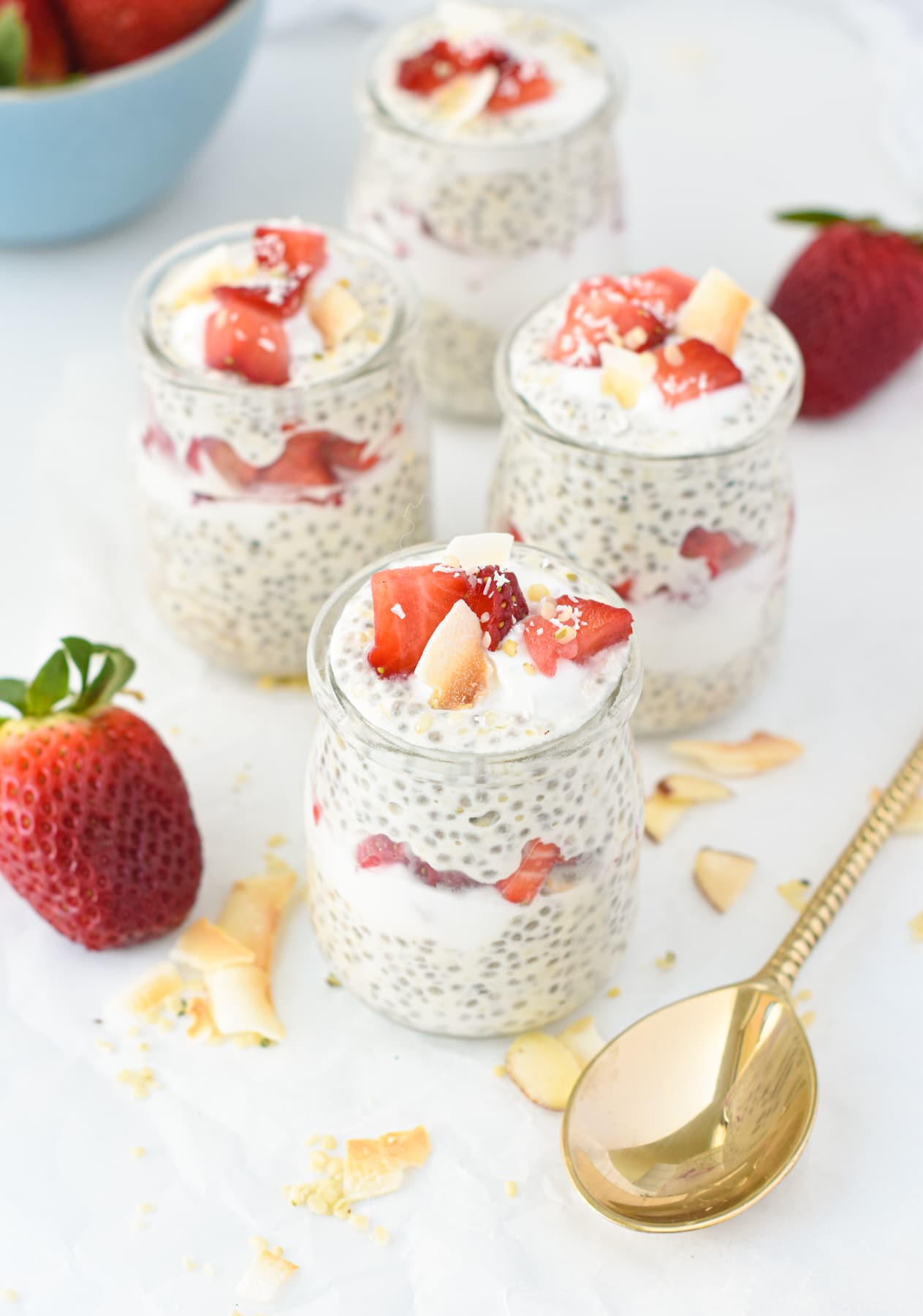 4 Ingredient Keto Overnight Oats (Oat-Free)