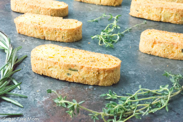 Gluten-free low carb keto cheddar biscotti recipe