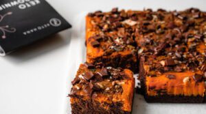 Halloween Brownie Cheesecake | Halloween Brownie Cheesecake Keto Hana Recipe