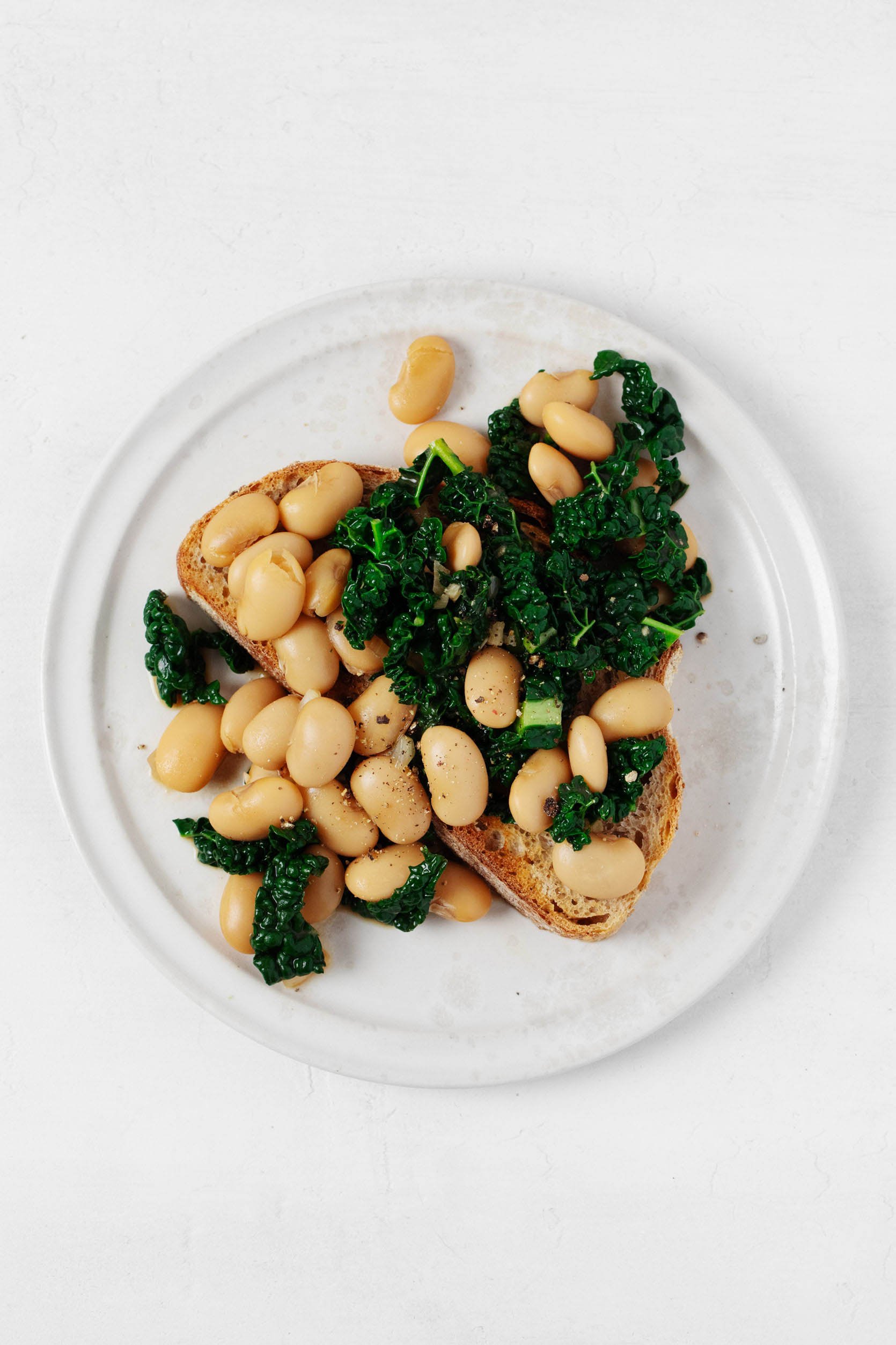 Miso butter beans and greens