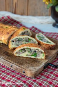 The best low carbohydrate breakfast sausage cheesecarzone