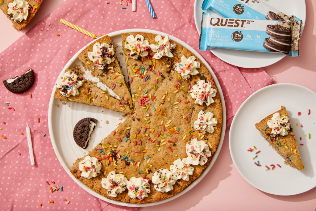 Quest Cookies and Cream Cookie Cake Recipes
