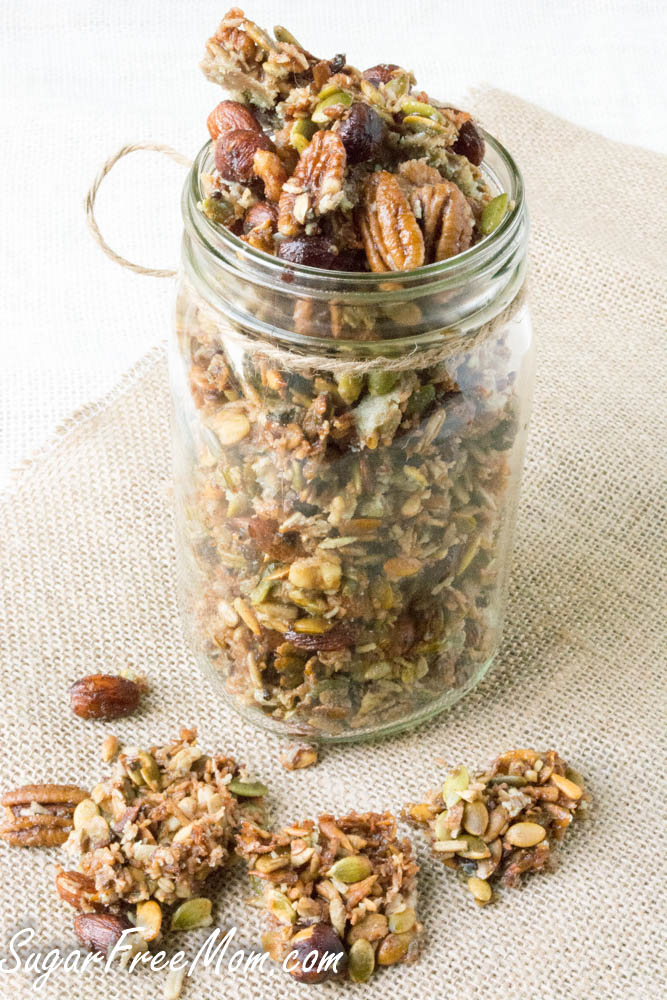 Simple crispy sugar low -carbohydrate ketgranola recipe
