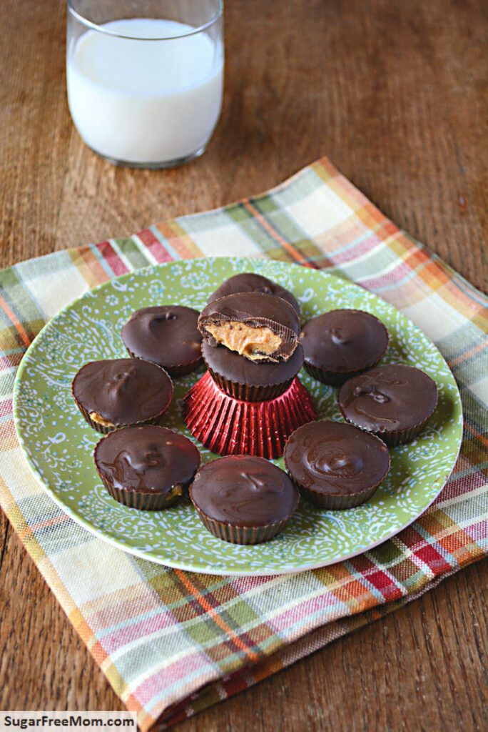 Sugar -free low -carbohydrate keto mini nuts butter cup