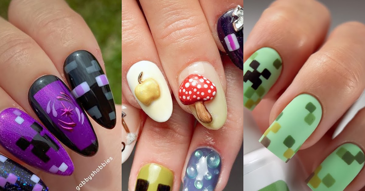 10 Cute Minecraft Nails are looking for kids and adults!