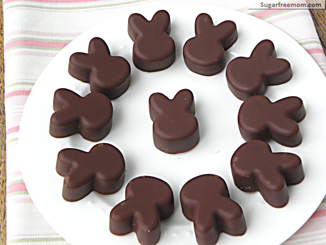 Sugar-free Dairy Free Chocolate Easter Bunny Candy