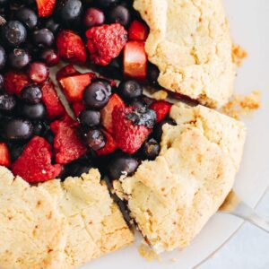 Almond Flower Berry Galette
