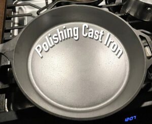 Repairing a rough cast iron pot