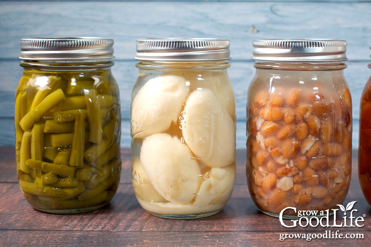 Safe adjustment of pressure canned vegetables