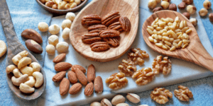 See what 100 calories in different nuts look like