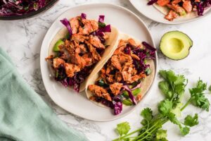 Simple Chipotle Salmon Taco
