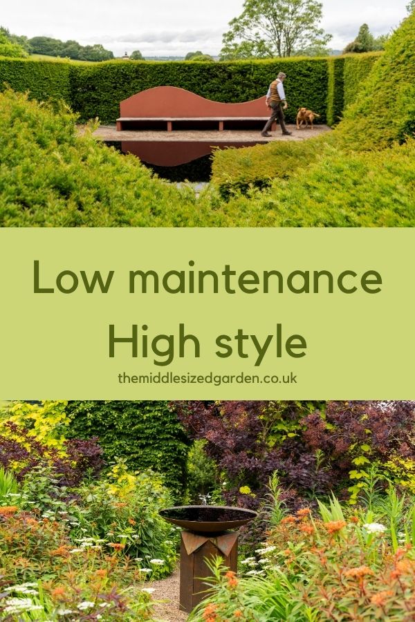 A really good looking low maintenance garden
