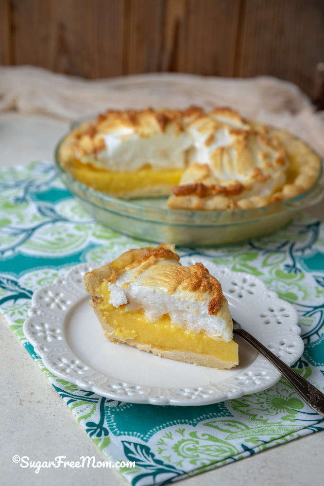 Easy Sugar Free Low Carb Keto Lemon Meringue Pie