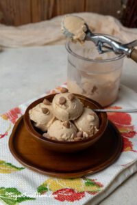 Sugar-free low carb keto peanut butter frozen yogurt
