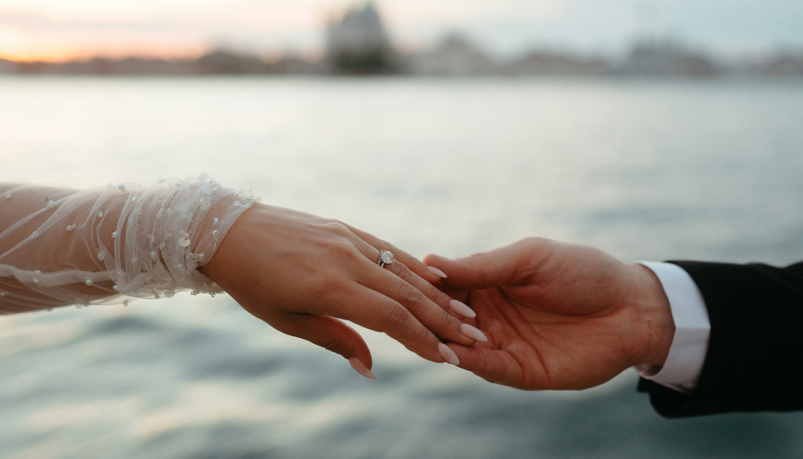 The 15 brides told me the colour of the nails they wore on their wedding day. The most common here