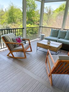 Summer outdoor patio decoration