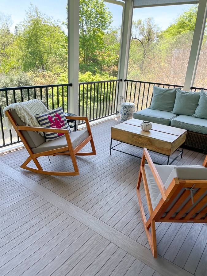 Summer outdoor patio decoration