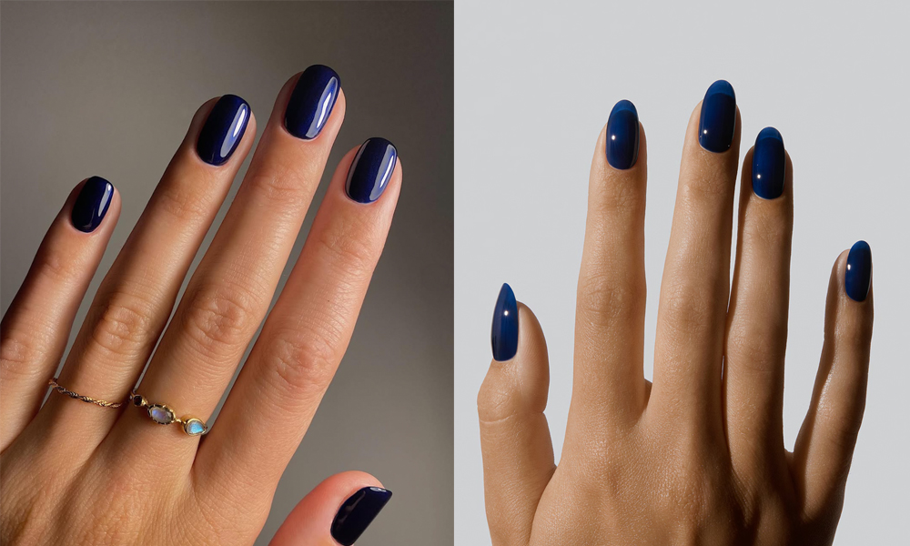 10 Sapphire Blue Manicures Inspire Your Next Moody Manicure
