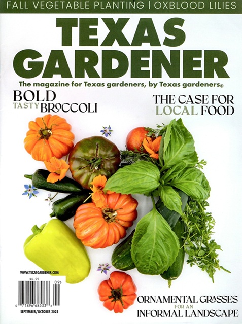 Find my article on resilient gardening in Texas Gardener Magazine