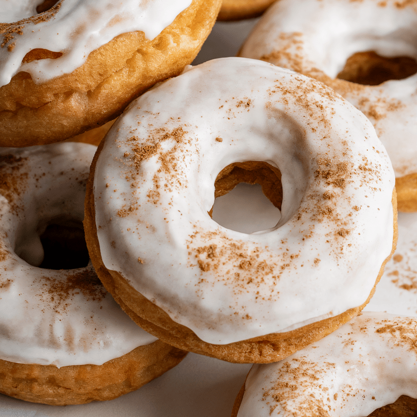 Healthy Chailate Protein Indana with Homemade Vanilla Cinnamon Frosting