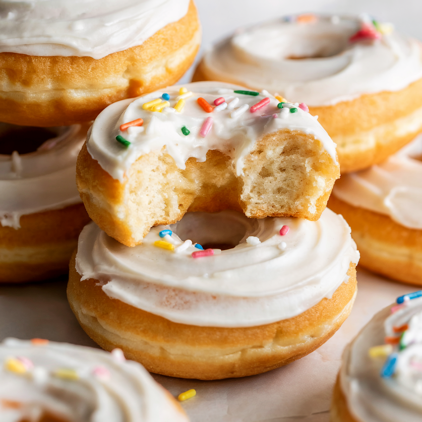 Healthy vanilla cake protein indum (no grains + no added sugar)