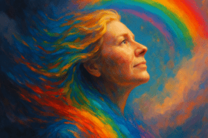 It comes out in 50: Love, Loss, and Living My Truth