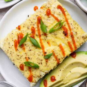 Simple sheet pan scrambled eggs