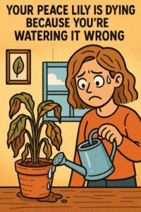 Your peace lilies are almost dying because you are wrong