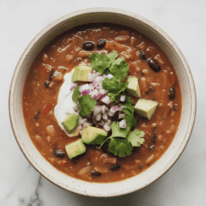 Easy Vegan Instant Pot Black Bean Soup (Gluten Free + High Protein)