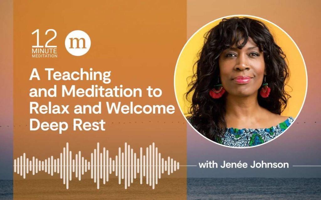 Education and meditation that welcomes relaxing and deep rest