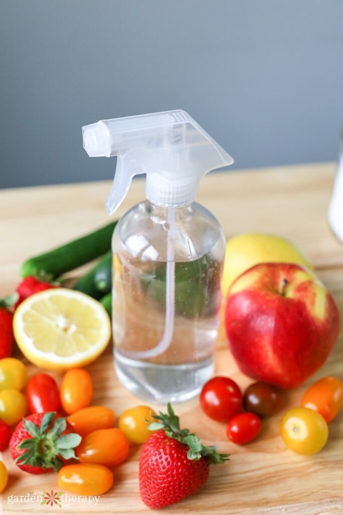 Homemade fruit and vegetable washing recipes