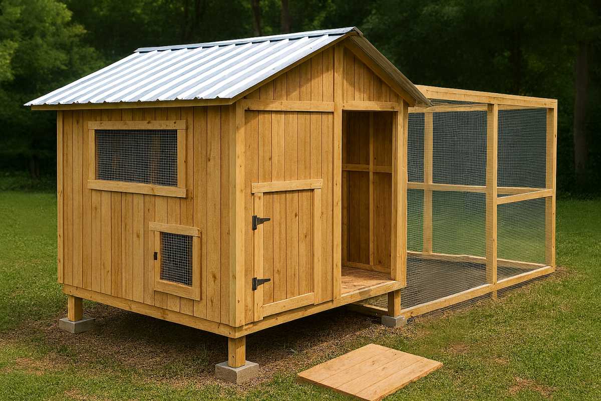 How to build a chicken coop for 20 chickens?