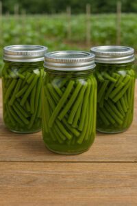 How to make green beans with pressure cans?