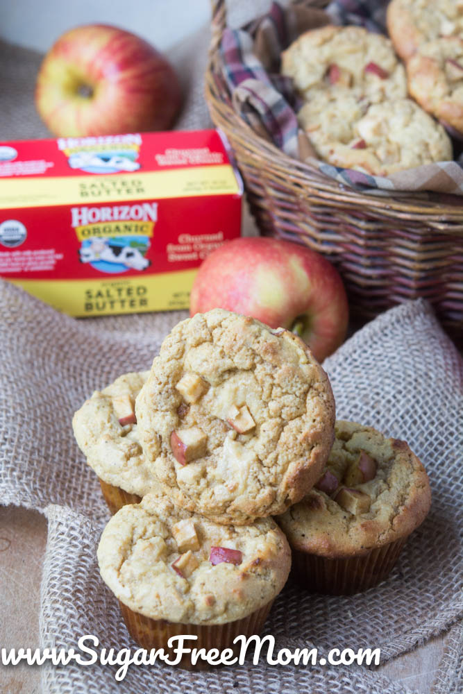 Low Carb Keto Nut Free Apple Cream Cheese Muffin