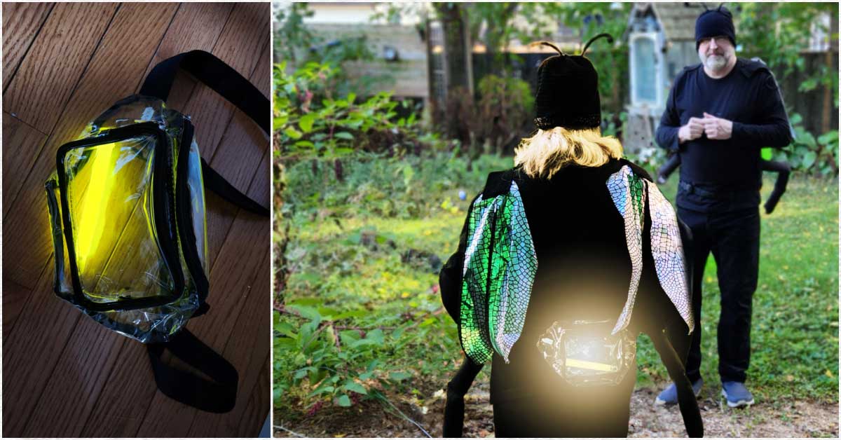 Easy DIY Firefly Costume (shining!)
