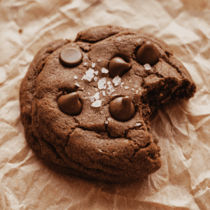 Healthy Single Serving Chocolate Chip Brownie Cookies (Grain Free + Sugar Free)