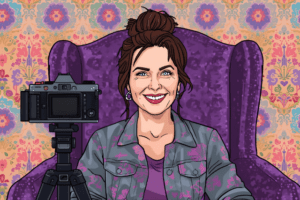 How self-portrait focused on my messy, honest and beautiful self