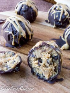 Sugar Free Keto Peanut Butter Cookie Dough Truffles