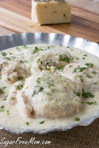 Creamy Slow Cooker Low Carb Keto Asiago Ranch Chicken