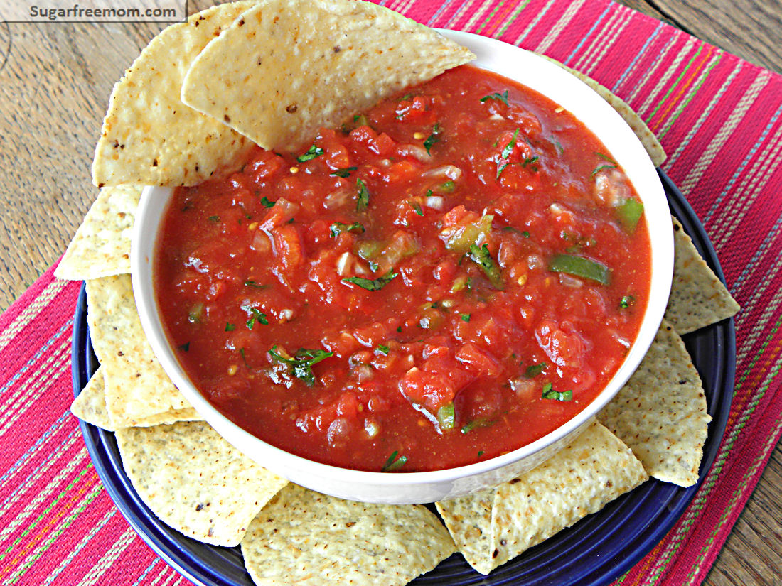 Easy Homemade Low Carb Keto Restaurant Style Salsa